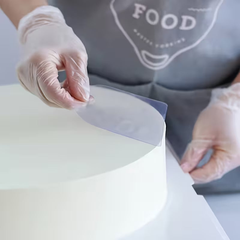 Transparent Cake Smoothing Scraper Set – 5 Piece