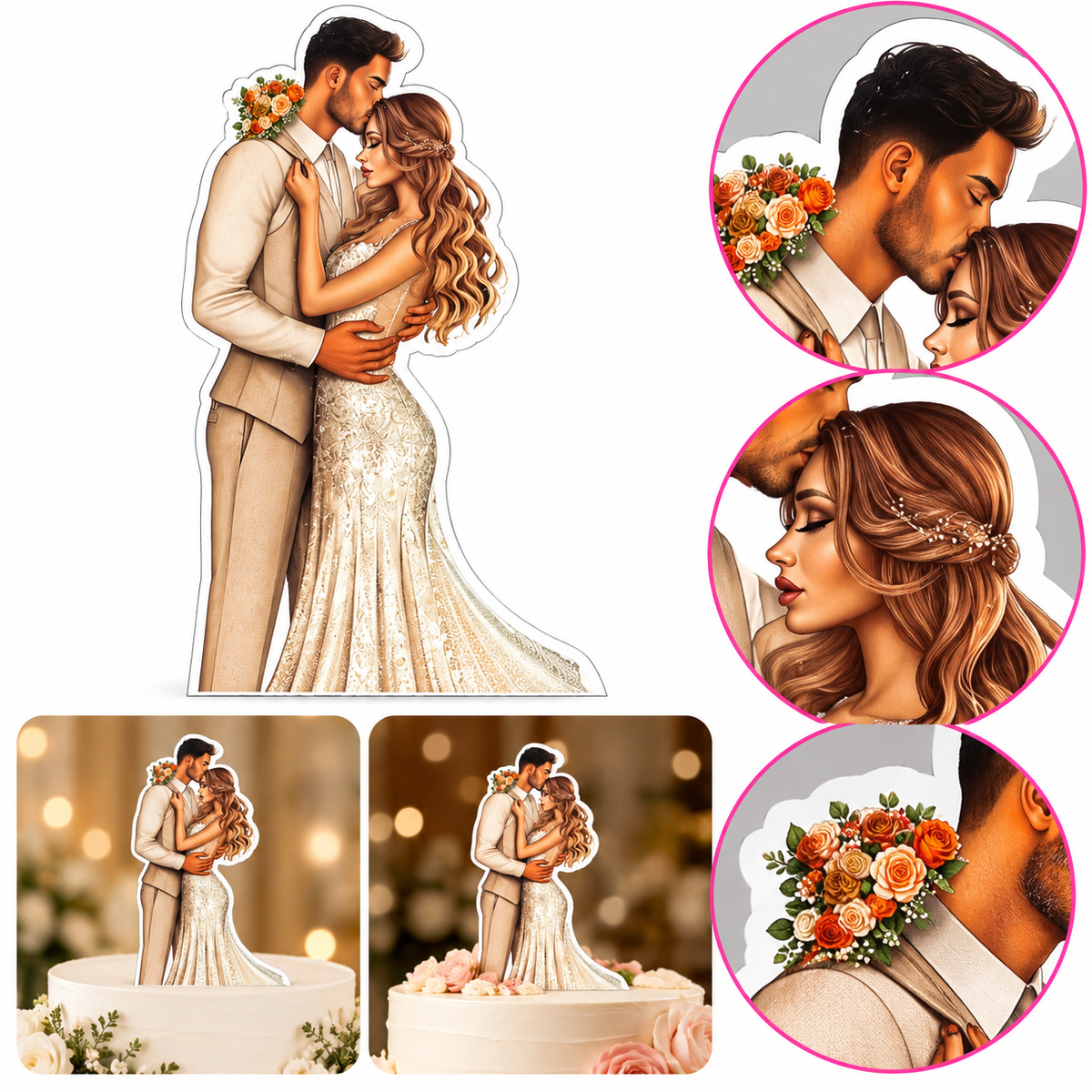 Couple Cake Topper