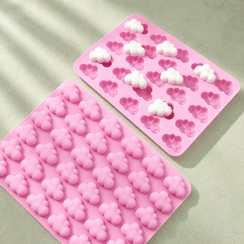 Mini Cloud Silicone Mould – 36 Cavity | Cloud Cake Decorating Mould