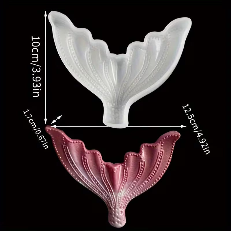 3pcs Mermaid Fish Tail Silicone Mold Set