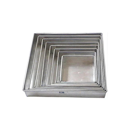 Square Cake Pans 2 Inch Depth | Sizes 4”, 5”, 6”, 7”, 8”, 9”, 10”, 11”, 12”